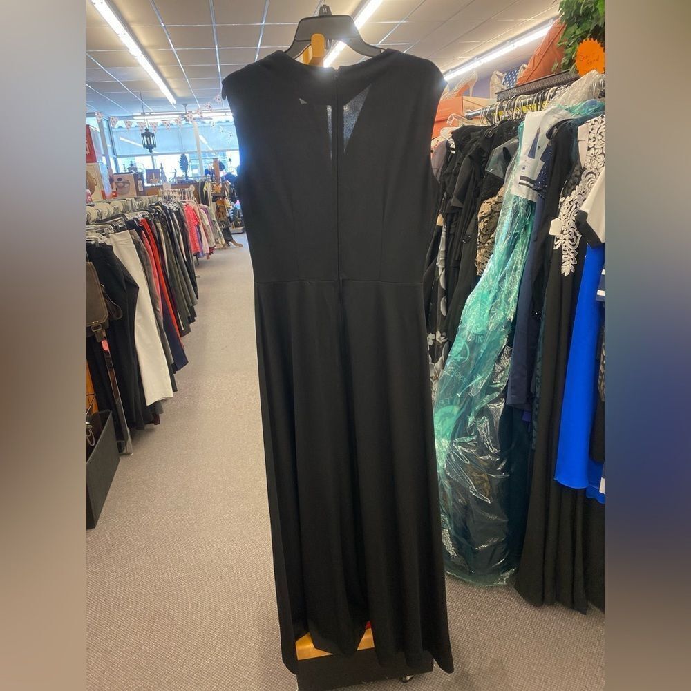 🛍️ R & K KNits Ladies 10 Black White Long Dress - Picture 3 of 3